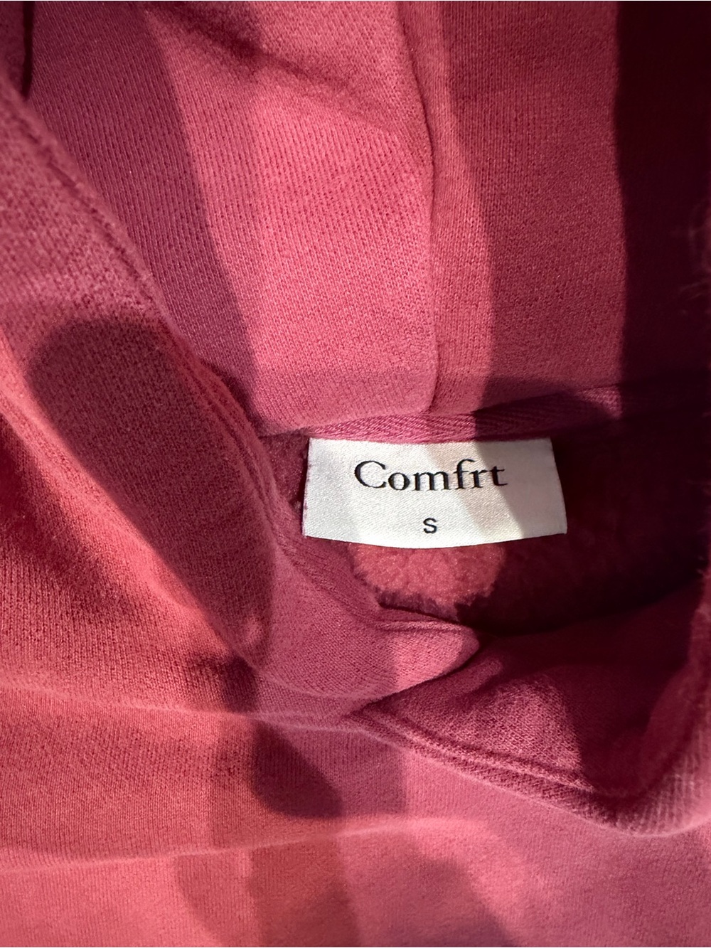 Comfort Minimalist Hoodie -Berry - Picture 3 of 3